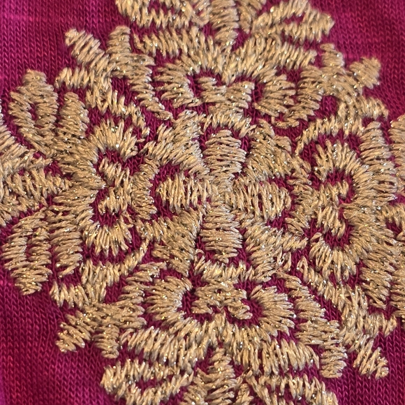 INC Concepts Magenta Embroided Boho Style Knit Tunic Blouse Top Womens Plus 3X - Picture 10 of 14